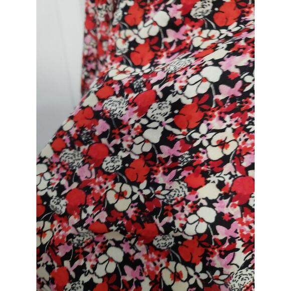 Sanctuary Floral Print Ruffle neck blouse Stitch Fix Size 1XL Cottagecore Office - Picture 3 of 8
